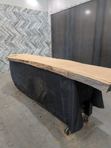 White Oak Live Edge Wood Slab #B937 139" x 21" - 32" x 2.8"