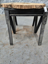 White Oak Wood Cookie #G980 49" x 39"-44" x 2.5" — detail 1 — Oak City Customs