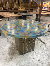 Multicolor Epoxy Suspension Dining Table – One of One