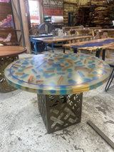 Multicolor Epoxy Suspension Dining Table – One of One