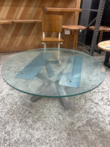 Stainless Steel Blowing Rock Coffee Table Base — One of One
