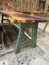 The Glenville: One-of-a-Kind Spalted Maple River Console Table | Oak City Customs