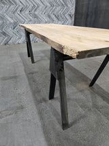 (Pre-Built) Soft Maple Live Edge Tabletop #PB185 141" x 46" - 48" x 2.2" — detail 1 — Oak City Customs