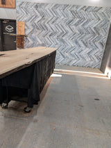 Red Oak Live Edge Wood Slab #B922 146" x 20" - 26" x 1.7"