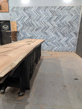 Red Oak Live Edge Wood Slab #A923 146" x 34 - 40" x 2.4"