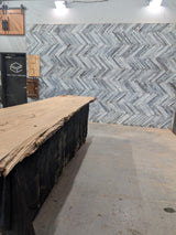 White Oak Live Edge Wood Slab #B938 138" x 28" - 35" x 2.9"