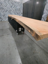 Red Oak Live Edge Wood Slab #A963 203" x 27" - 44" x 2.9"