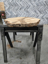 White Oak Wood Cookie #G970 54" x 31"-44" x 2.8" — detail 2 — Oak City Customs