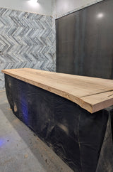 Ash Live Edge Wood Slab #C925 106" x 29" - 36" x 2.4"