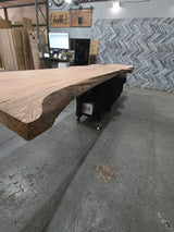 Red Oak Live Edge Wood Slab #A963 203" x 27" - 44" x 2.9"
