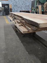 (Pre-Built) Sycamore Live Edge Tabletop #PB140 162" 34"-42" x 2.4"