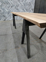 (Pre-Built) Sweet Gum Live Edge Tabletop #PB195 145" x 41" - 43" x 2.0" — detail 1 — Oak City Customs