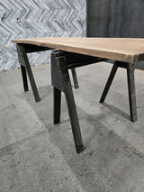 Walnut Live Edge Wood Slab #D982 98" x 22"-27" x 1.7" — detail 2 — Oak City Customs