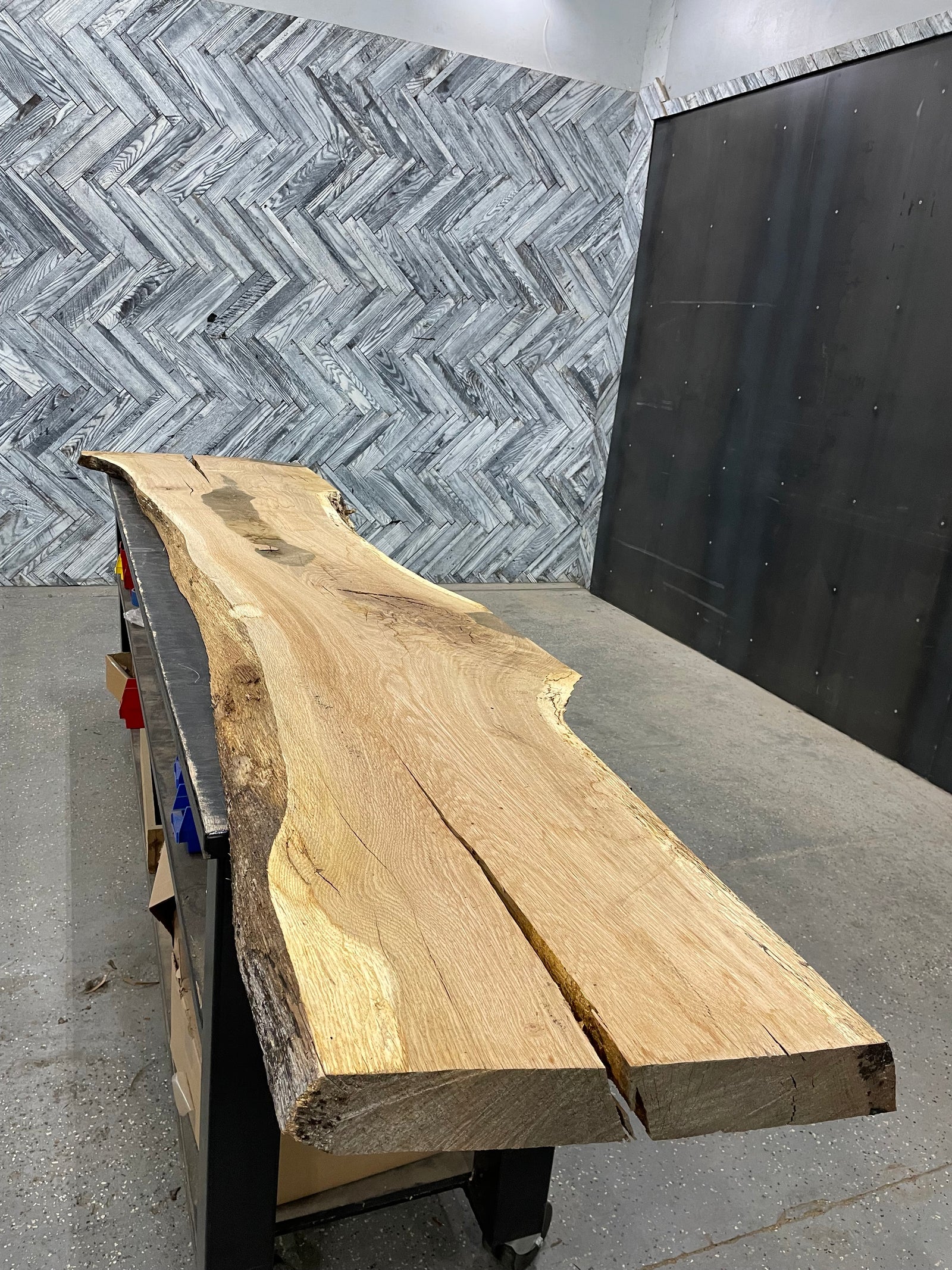 Live Edge White Oak orders Slab # 2208 , RiverTableSlab, EpoxyTableSlab, WhiteOakEpoxyTable,