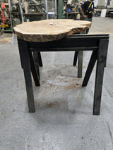 White Oak Wood Cookie #G977 54" x 24"-44" x 2.4" — detail 3 — Oak City Customs