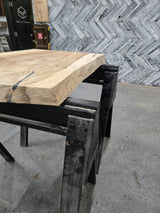 Parota Live Edge Wood Slab #C965 39" x 36"-40" x 2.7" — detail 1 — Oak City Customs