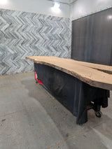 White Oak Live Edge Wood Slab #A947 150" x 33" - 42" x 2.6"