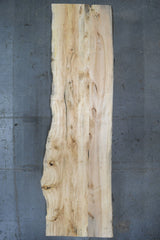 (Pre-Built) Rustic Hardwood Live Edge Tabletop #PB182 155" x 39" - 46" x 2.3" — overhead view — Oak City Customs