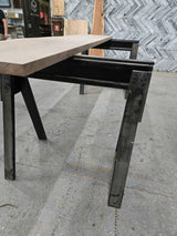 Walnut Live Edge Wood Slab #B985 112" x 22"-23" x 1.7" — detail 2 — Oak City Customs
