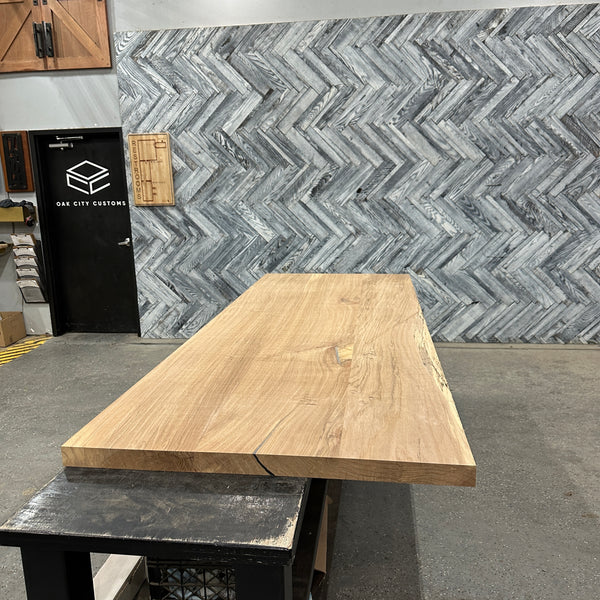 (Pre-Built) Red Oak Classic-Cut Tabletop #PB042 101" x 38" x 2.0"