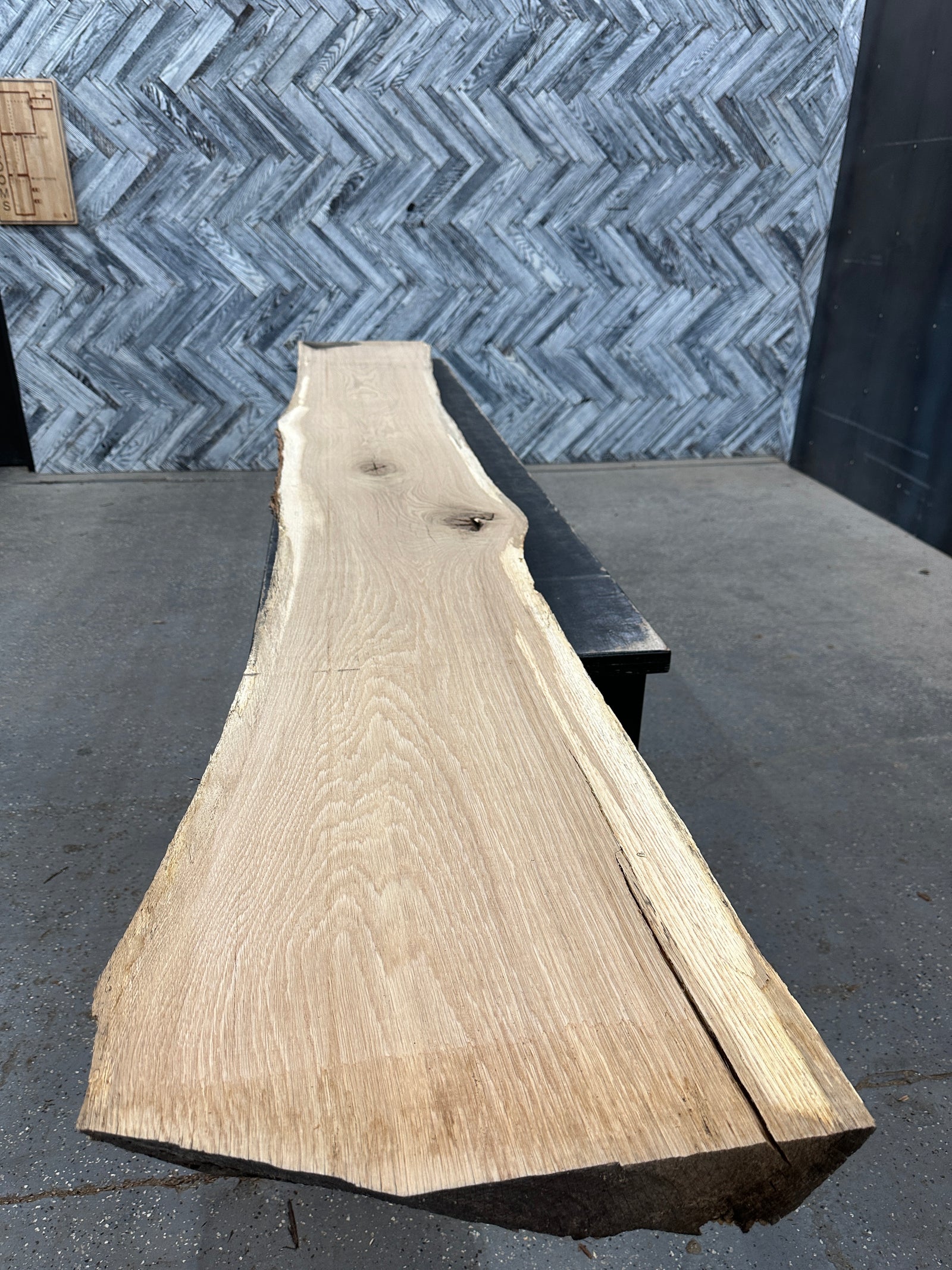 White Oak Live Edge Wood Slab #E702 141