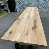 (Pre-Built) Rustic Oak Classic-Cut Tabletop #PB074 126" x 31" x 1.5"