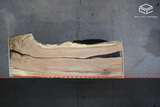 White Oak Live Edge Wood Slab #A850 113" x 30" - 42" x 2.7