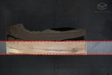 White Oak Live Edge Wood Slab #A850 113" x 30" - 42" x 2.7