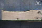 White Oak Live Edge Wood Slab #A870 161" x 35" - 46" x 3.1