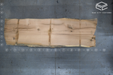 White Oak Live Edge Wood Slab #A899 132" x 38" - 48" x 2.2"