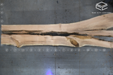 Red Oak Live Edge Wood Slab #A910 165" x 29" - 49" x 2.3"