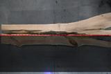 Red Oak Live Edge Wood Slab #A910 165" x 29" - 49" x 2.3"