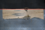 White Oak Live Edge Wood Slab #A944 148" x 30" - 43" x 2.9"