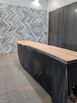 Red Oak Live Edge Wood Slab #B920 118" x 22" - 28" x 1.8"