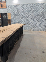 White Oak Live Edge Wood Slab #B939 139" x 30" - 38" x 2.9"