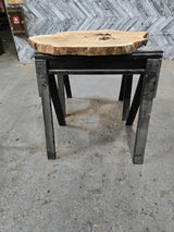 White Oak Wood Cookie #G978 49" x 34"-47" x 2.4" — detail 1 — Oak City Customs
