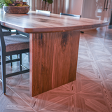 Ascent Reeded Walnut Community Table