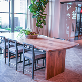 Ascent Reeded Walnut Community Table