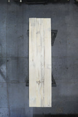 (Pre-Built) Soft Maple Classic Cut Tabletop #PB229 119" x 29" x 2.1" — overhead view — Oak City Customs