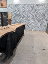 Red Oak Live Edge Wood Slab #A909 168" x 27" - 45" x 2.2"