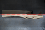 Sycamore Live Edge Wood Slab #B914 149" x 12" - 28" x 2.6"