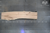 Red Oak Live Edge Wood Slab #B920 118" x 22" - 28" x 1.8"