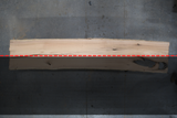 Red Oak Live Edge Wood Slab #B922 146" x 20" - 26" x 1.7"