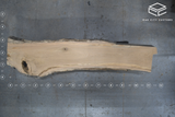White Oak Live Edge Wood Slab #B937 139" x 21" - 32" x 2.8"