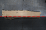 White Oak Live Edge Wood Slab #B937 139" x 21" - 32" x 2.8"