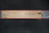 White Oak Live Edge Wood Slab #B938 138" x 28" - 35" x 2.9"