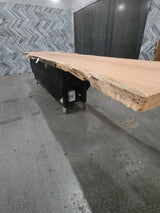 Red Oak Live Edge Wood Slab #A964 203" x 29" - 45" x 2.5"