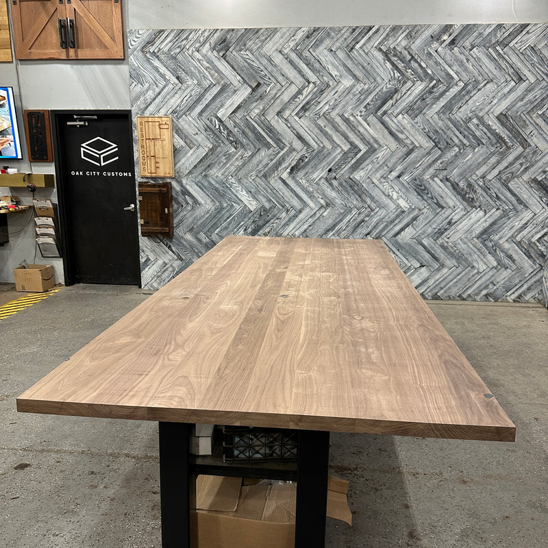 (Pre-Built) Walnut Classic-Cut Tabletop #PB081 122" x 51" x 1.5"