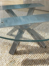 Stainless Steel Blowing Rock Coffee Table Base — One of One