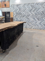 White Oak Live Edge Wood Slab #A944 148" x 30" - 43" x 2.9"